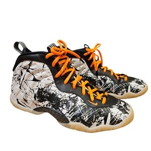 Youth GS Nike Air Foamposite One Shattered Backboard, Black/White - Size…
